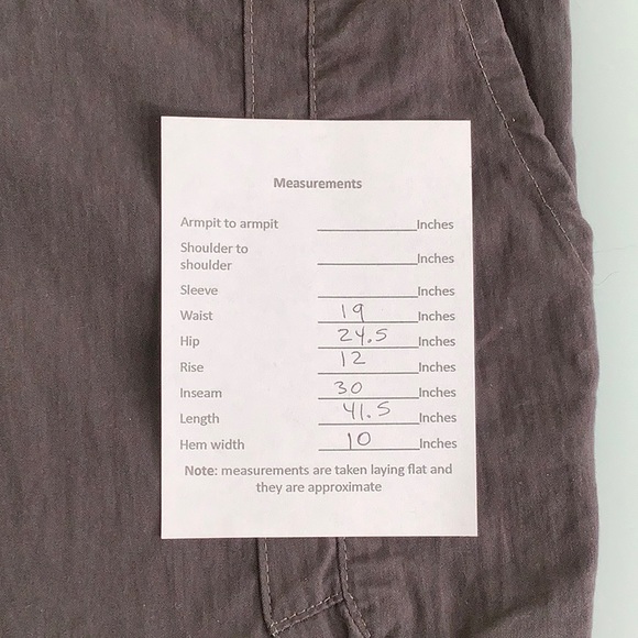 Pacific Trail Coal Relaxed fit multi pockets Cargo pants men size 38X30 NWT - Picture 12 of 13